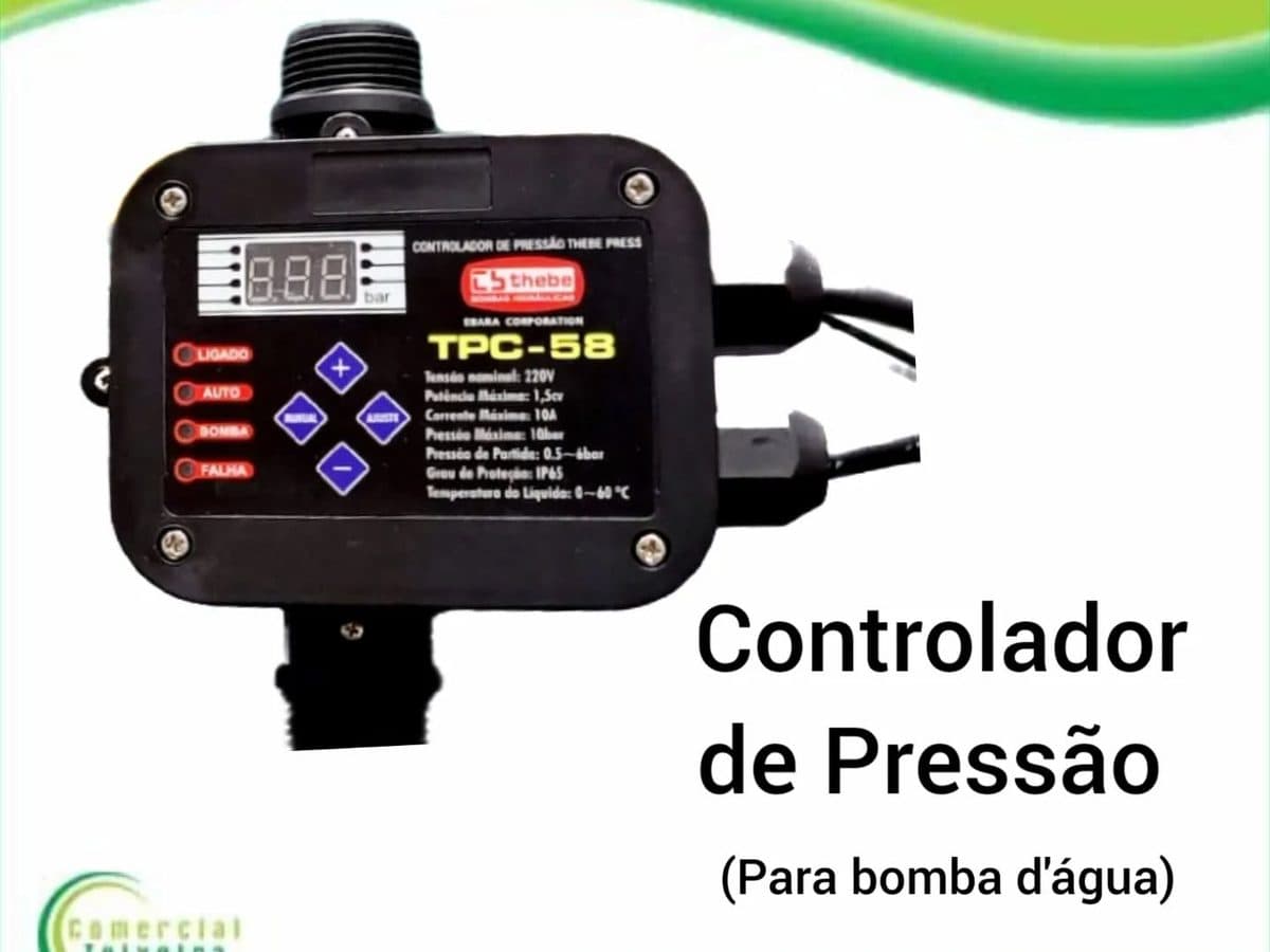 Controlador de pressão para bomba d'água