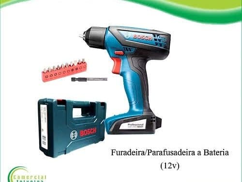 Furadeira e parafusadeira a bateria 12 V