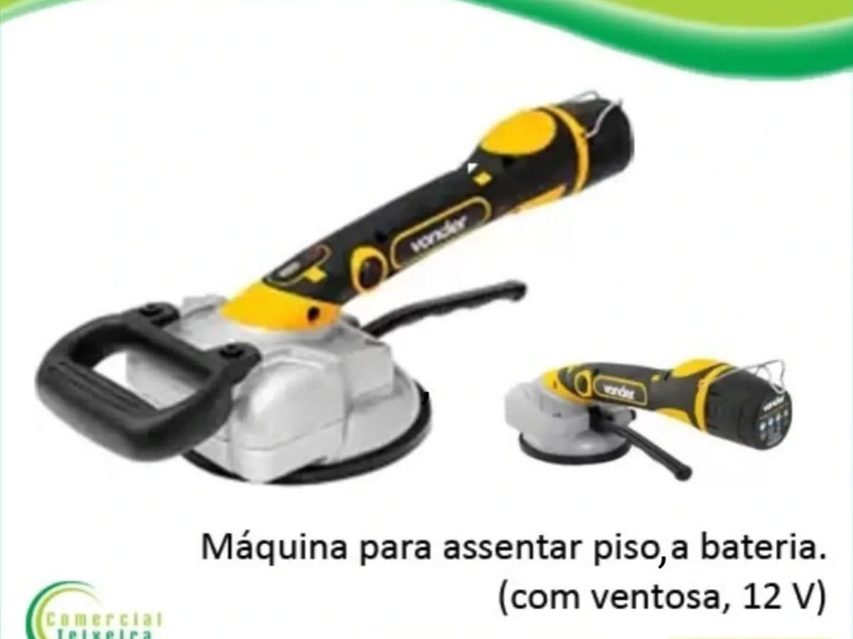 Máquina para assentar piso a bateria